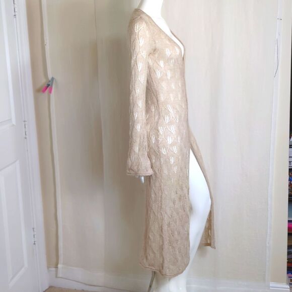 Boho Sweater Tan Size XS - Picture 4 of 6